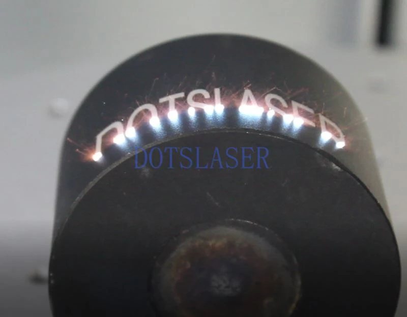 Laser marking on round shape projects