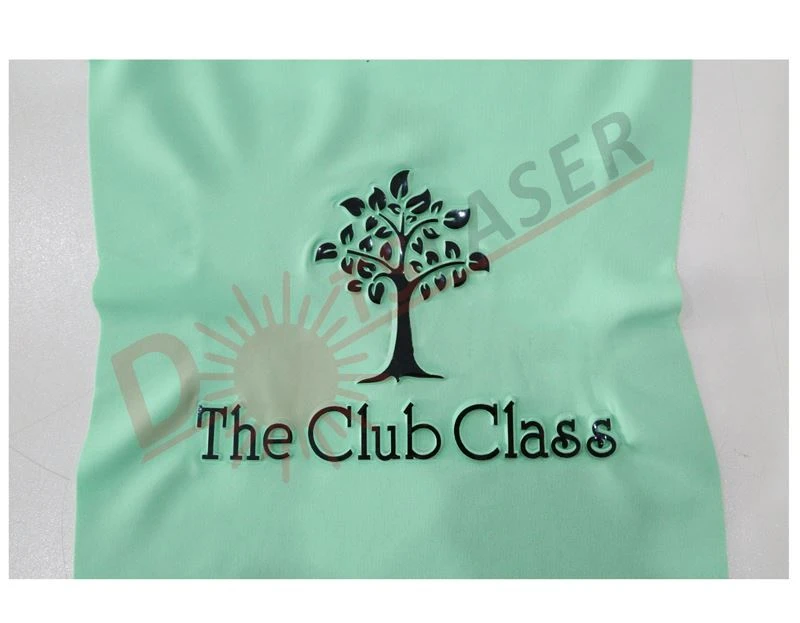 Laser marking on cloths Laser marking on cloths