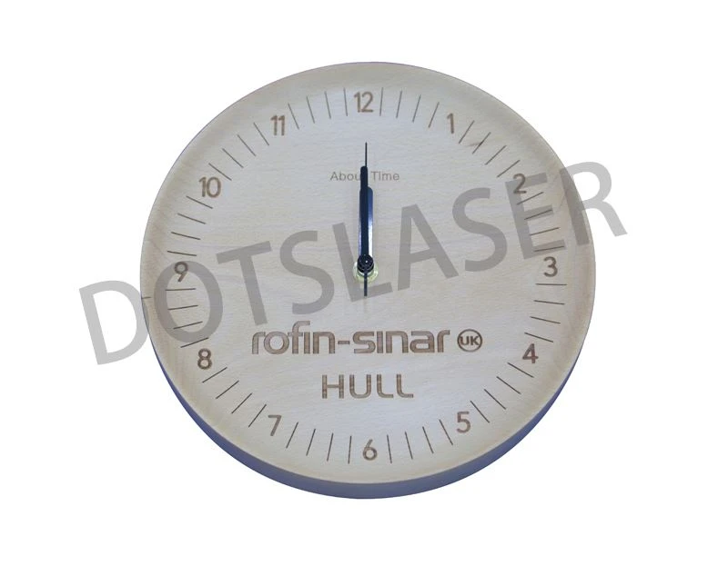 Wood clock laser marking