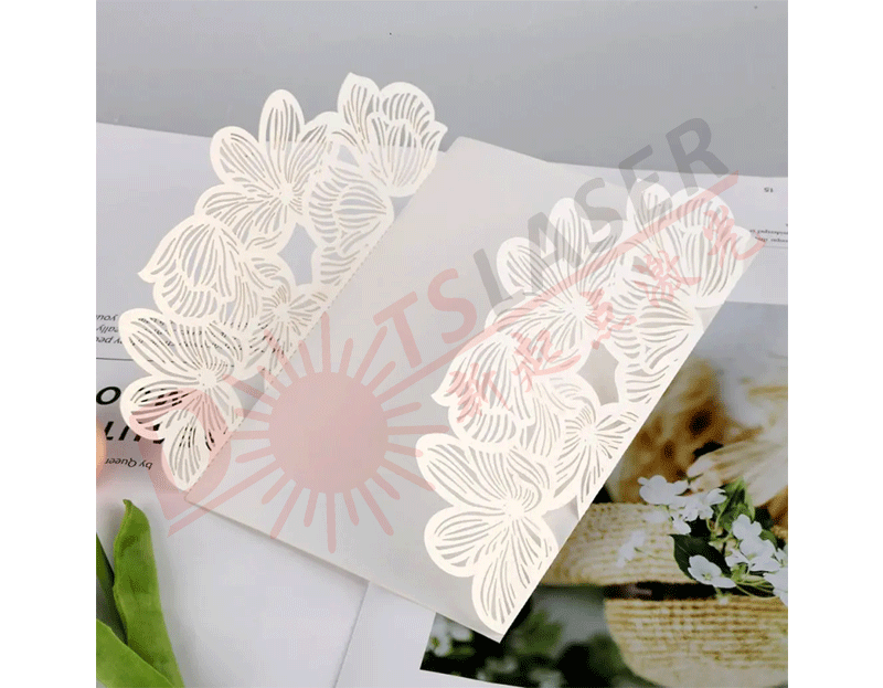 Laser cutting invitation card