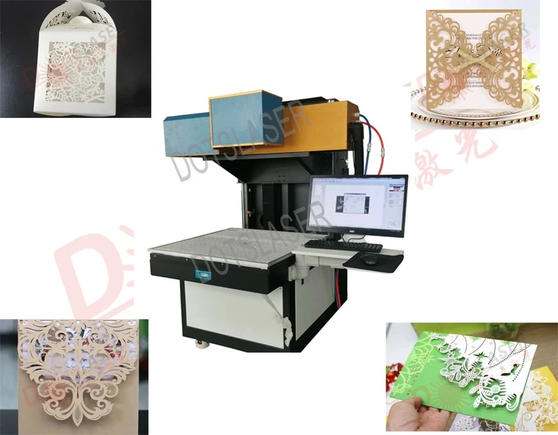 Laser cutting gift card machine displays Laser cutting gift card machine displays