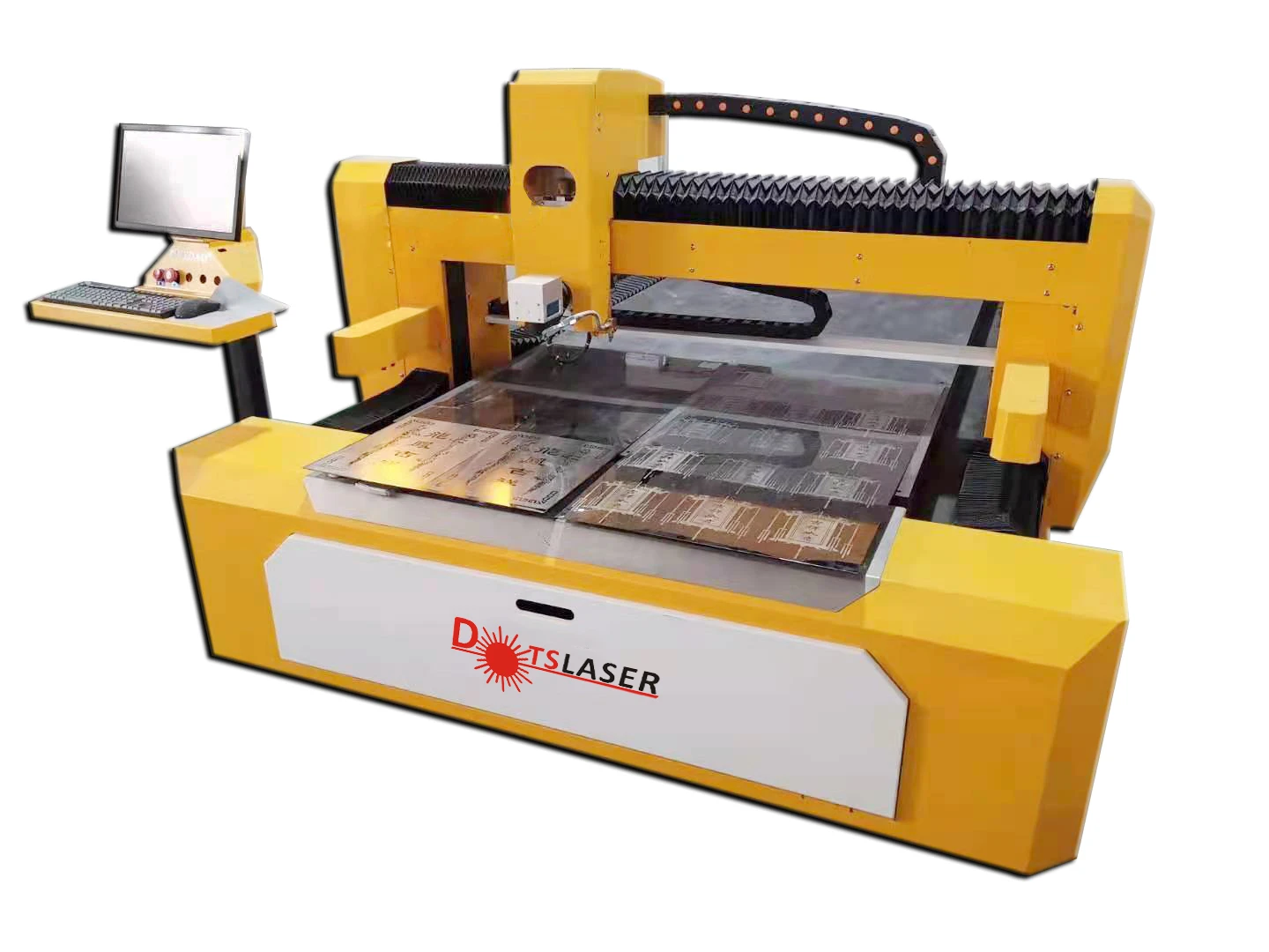 Large area fiber laser engraver