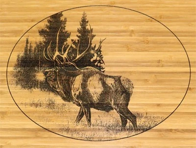 Laser marking bamboo marking pattern