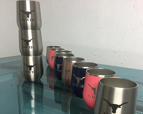 Cup laser marking decorations