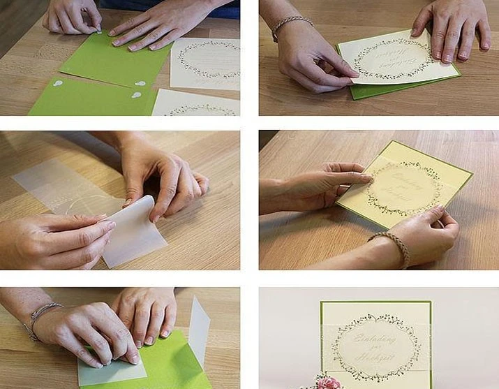 Laser cutting and laser engraving card
