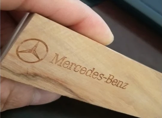 Wooden crafts by laser marking